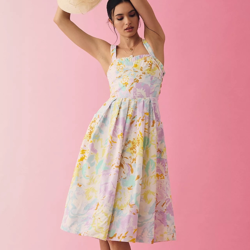 NWT Maeve sweetheart a line dress medium